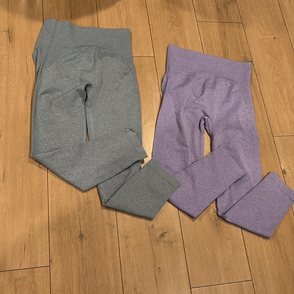 Purple Nylon Blend Garment Pants Size XL